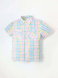 Boy Half Shirt Multicolor Checked