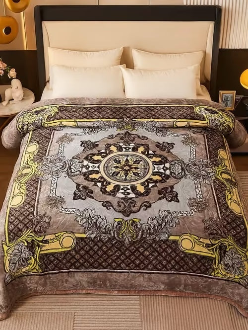 Velvet Fur Flannel AC Blanket Double Bed Winter Blanket